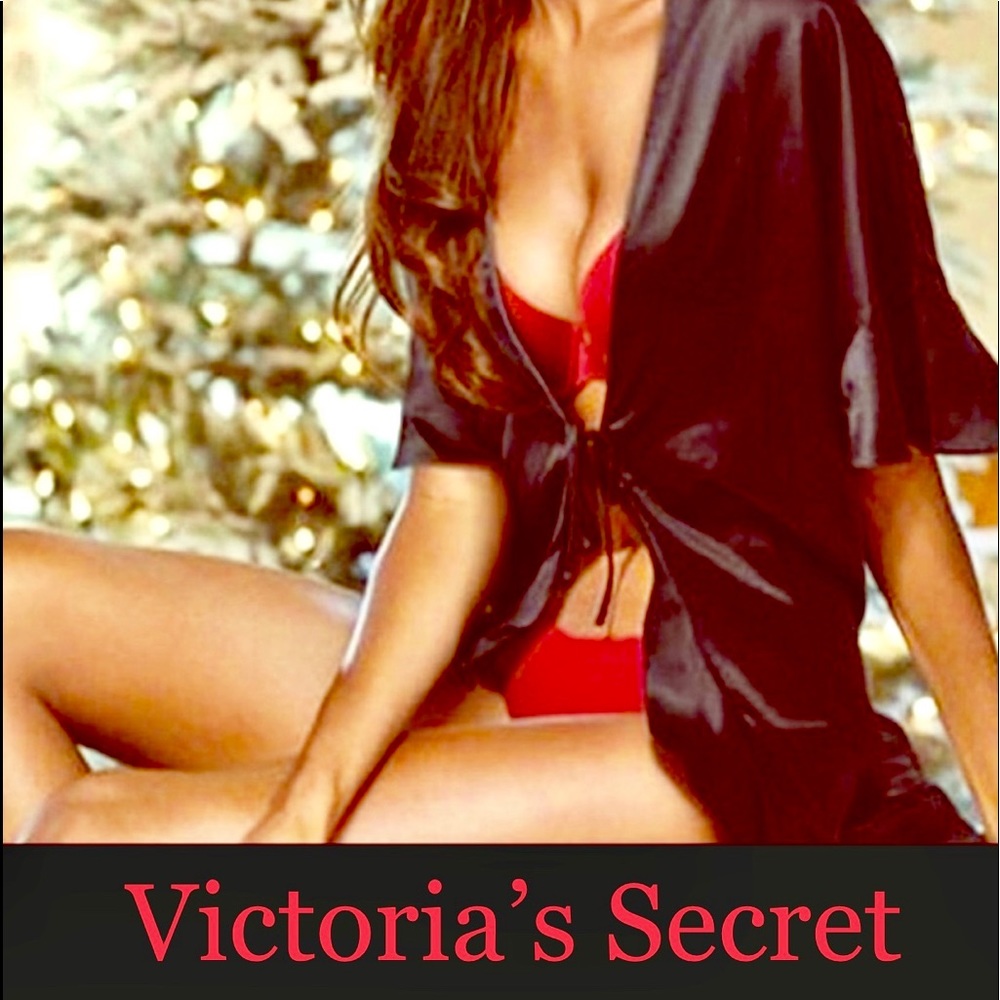NWT Victorias Secret BLACK lingerie coverup
